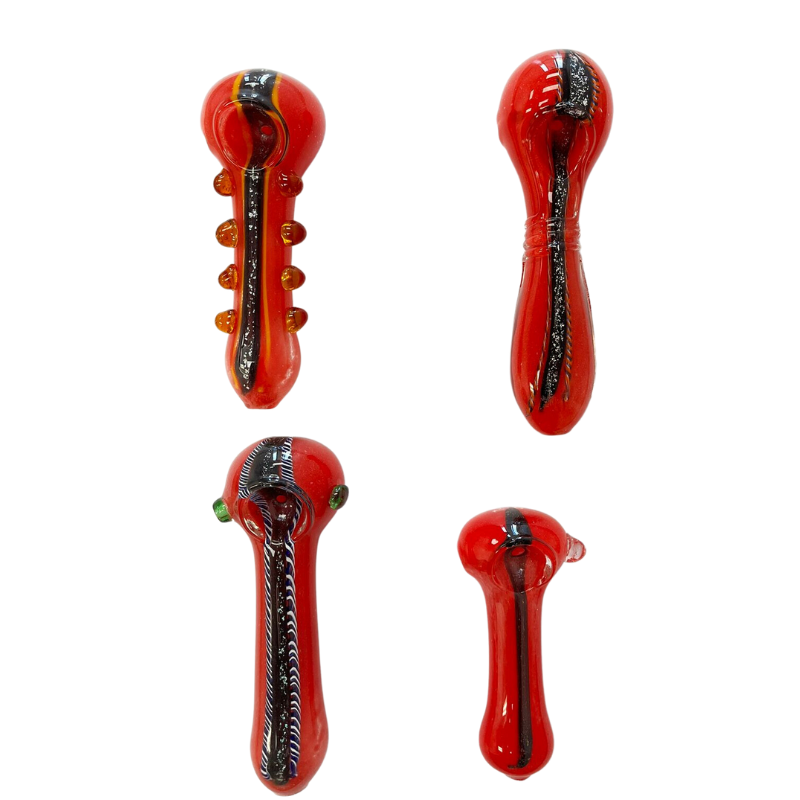 RED HAND GLASS PIPE