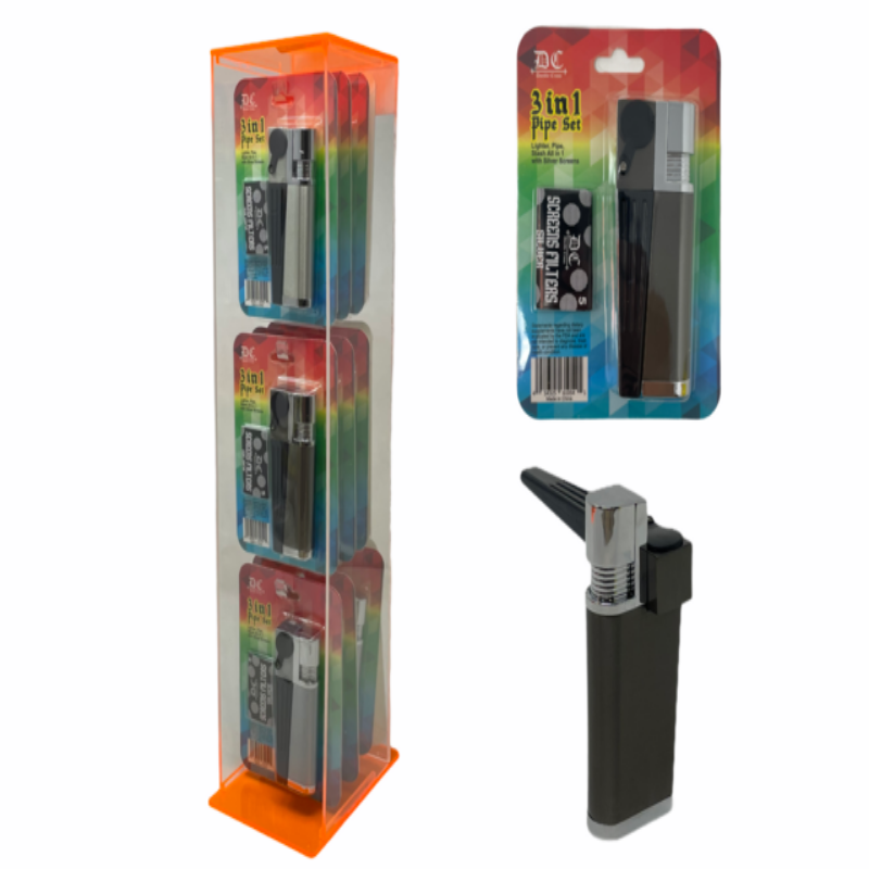 3 in 1 Lighter Pipe Set 