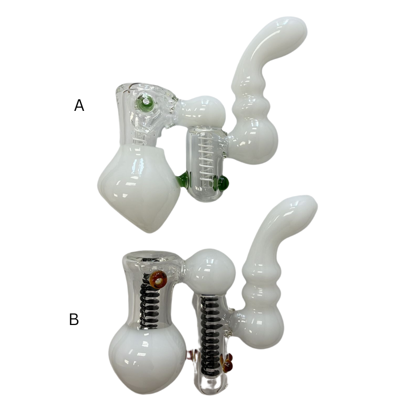 Double Bubbler Glass Pipe