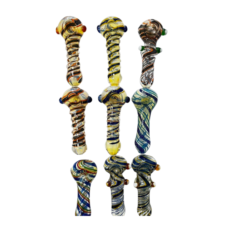 SPIRAL GLASS SMOKING PIPES