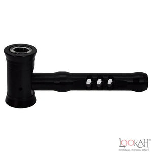 HAMMER SHAPE METAL & GLASS PIPE